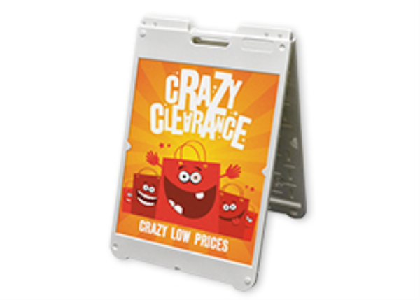 Picture of Sandwich Board A-Frame Includes two 22"w x 28"h Signs (same art)