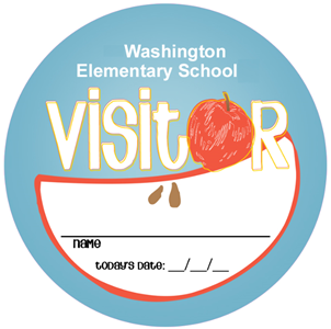 Picture of Visitor Stickers - Apple