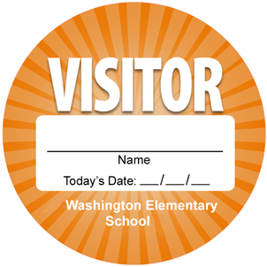 Picture of Visitor Stickers - Burst