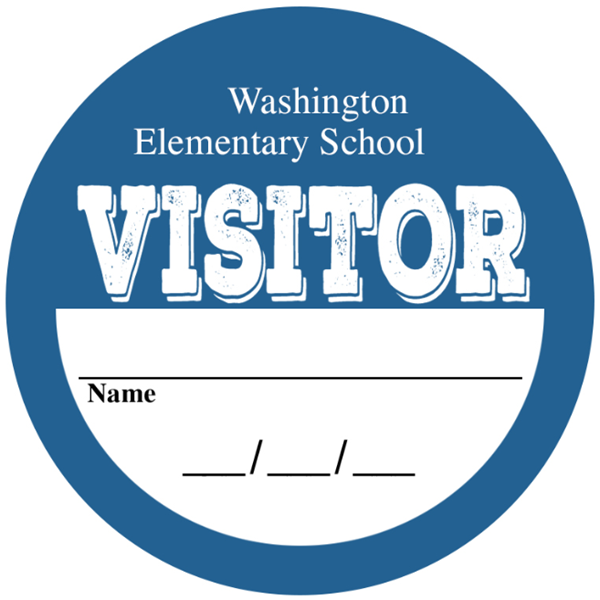 Picture of Visitor Stickers - Classic