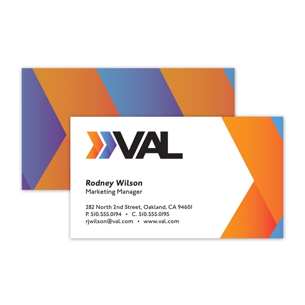 Picture of 3.5"w x 2"h Full Color Flat Standard Business Card - Front & Back