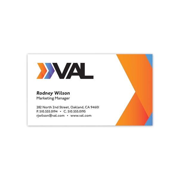 Picture of 3.5"w x 2"h Full Color Flat Standard Business Card - Front only