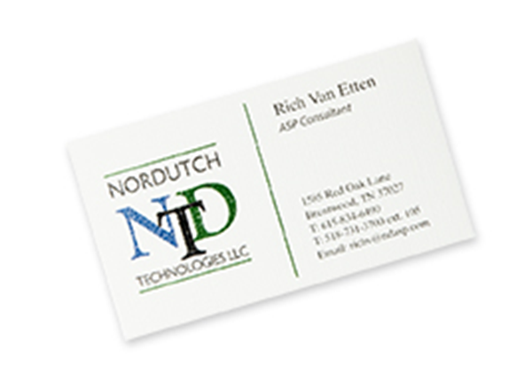 Picture of 3.5"w x 2"h Full Color Raised Business Card - Front only