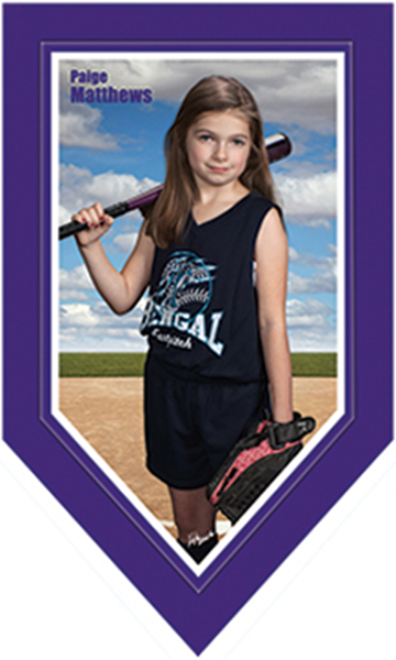 Picture of 3'w x 5'h Athlete Leadership Championship Pennant Banner