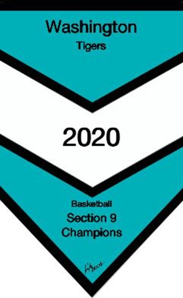 Picture of 4'5"w x 7'2"h Championship Pennant Banner
