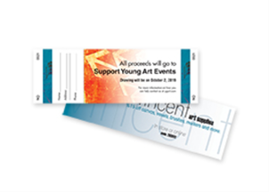 Picture of 6.5"w x 2.125"h Full Color Event Ticket- Front and Back Horizontal