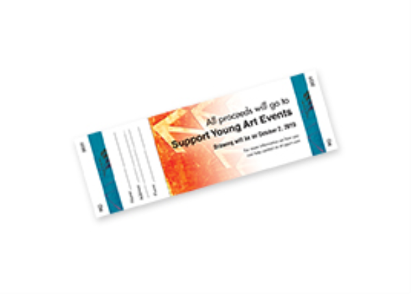 Picture of 6.5"w x 2.125"h Full Color Event Ticket- Front only Horizontal