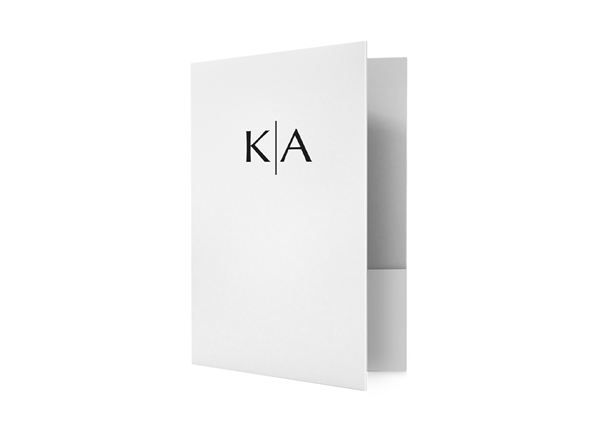 Picture of 9"w x 12"h One Color Standard Two Pocket Folder