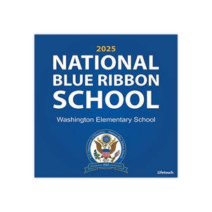 Picture of Floor Graphic with Anti Slip Laminate - National Blue Ribbon 36" x 36"
