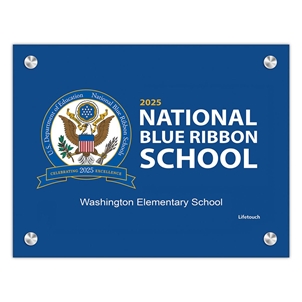 Picture of National Blue Ribbon Acrylic Award 10"w x 8"h