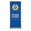 Picture of National Blue Ribbon Economy Retractable Banner 33.5"w x 80"h