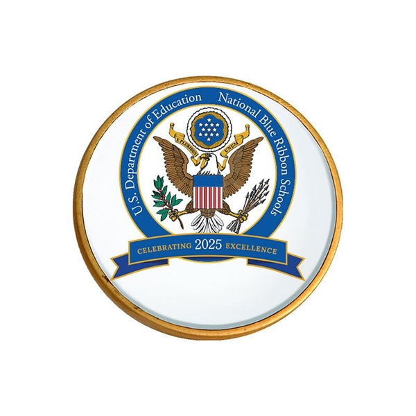 Picture of National Blue Ribbon Lapel Pin 1"