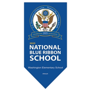 Picture of National Blue Ribbon Pennant Banner 2'w x 4'h