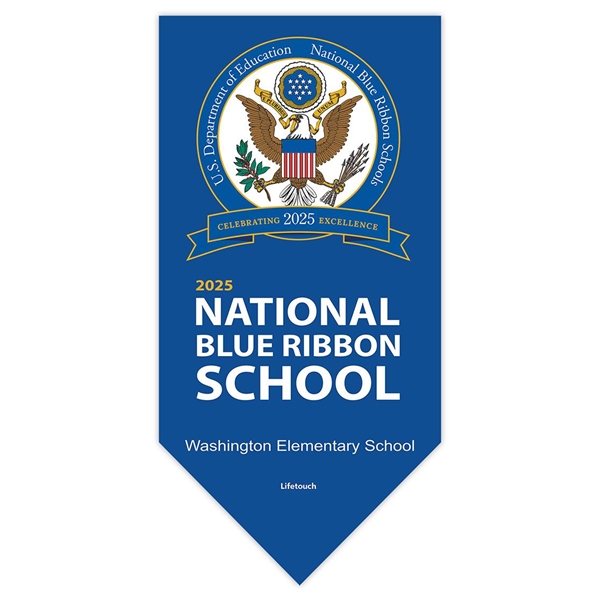 Picture of National Blue Ribbon Pennant Banner 2'w x 4'h