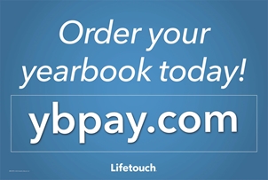 Picture of Order Your Yearbook Today Yard Sign with H-Stake 36"w x 24"h English
