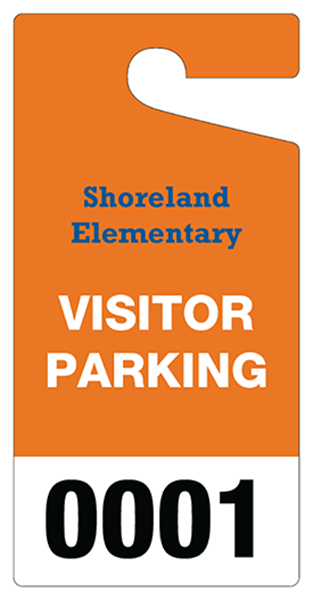 Picture of Parking Permit 4" x 8" With Numbering