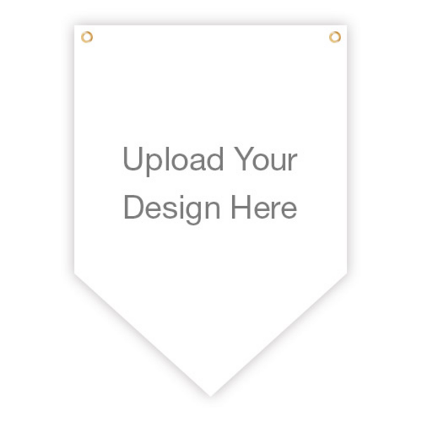 Picture of Pennant Banner, Custom, Single Sided - 3'w x 5'h