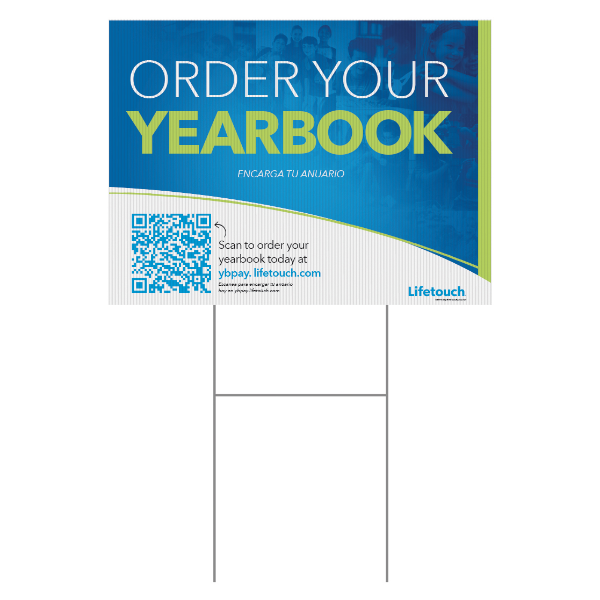 Picture of Order Your Yearbook YB Pay 2027 Yard Sign 24" x 18"